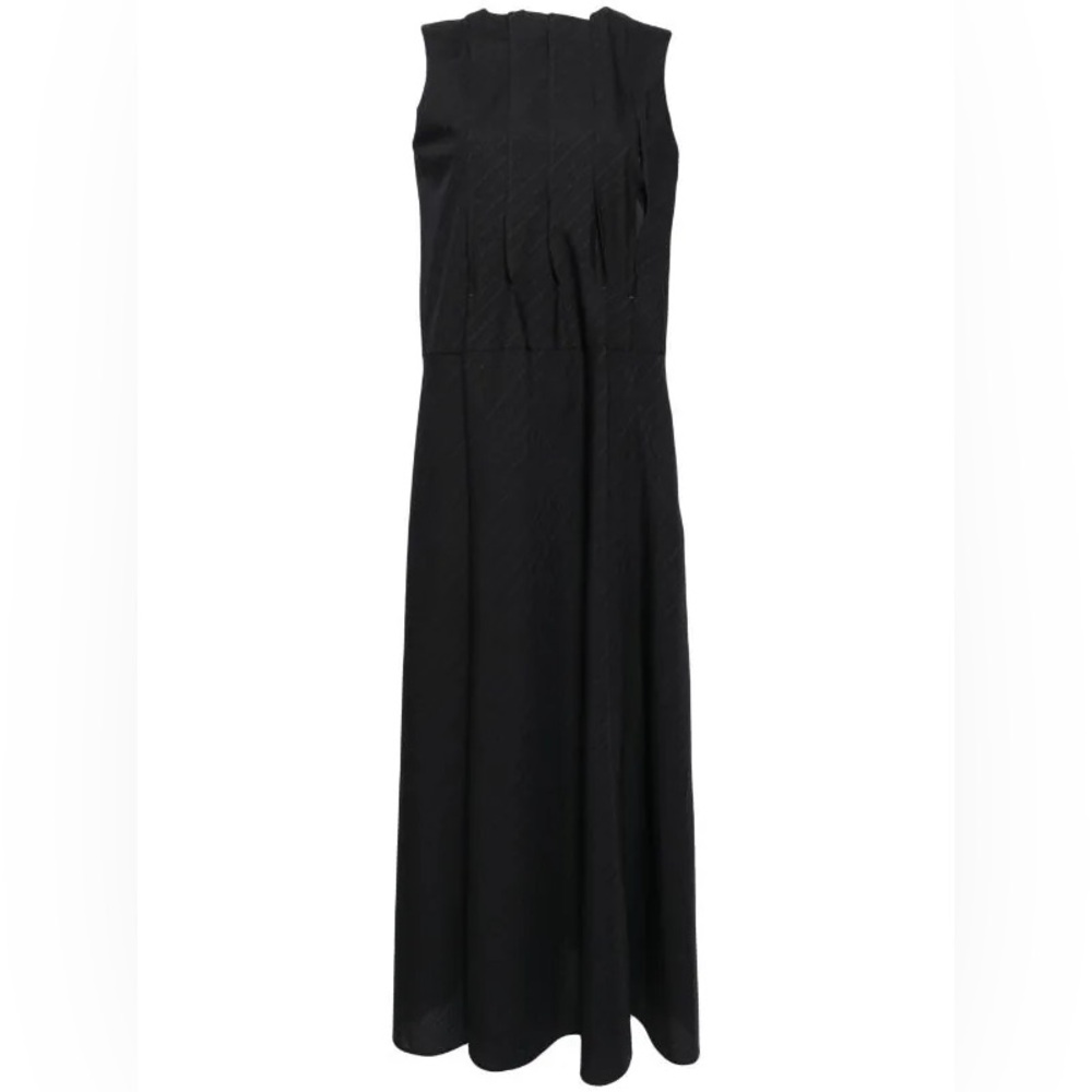 Sacai Roe Rayee Longue Plissee Dress